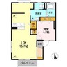 シャルム由比ヶ浜Ａ 1LDKの間取り
