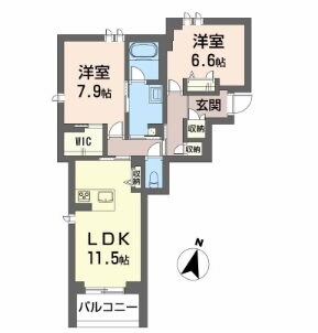 間取り図 シャーメゾン　ヴェルジェ