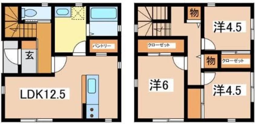 間取図 観音小路貸家