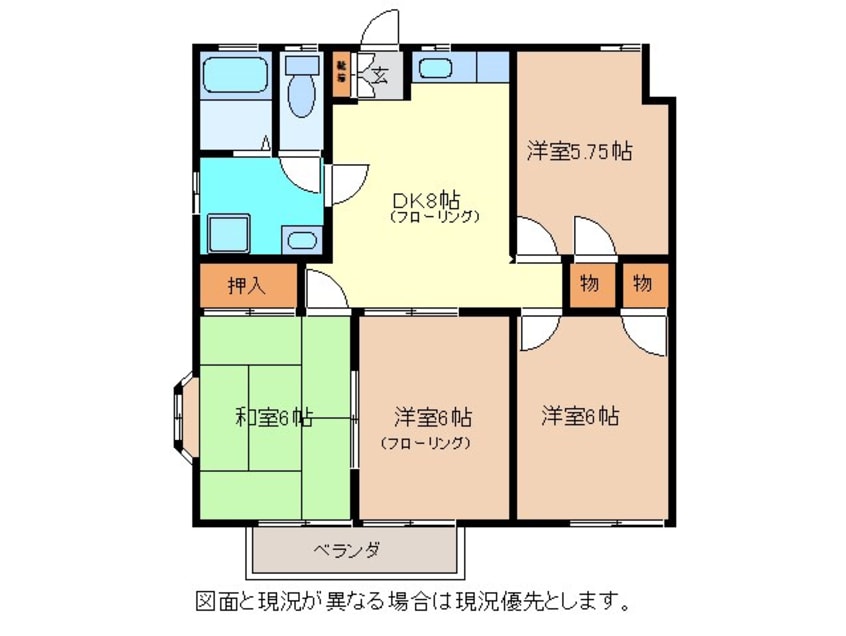 間取図 パルオオモリB棟
