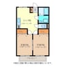 メゾンドサンライズ 2DKの間取り