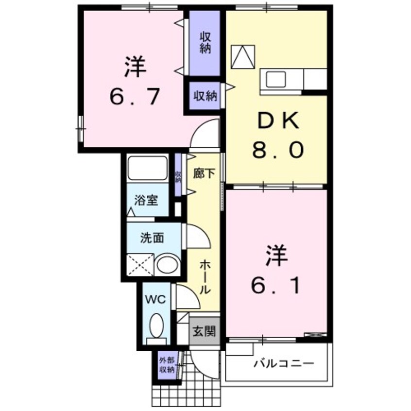 間取図 ソレーユＥ