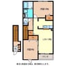 アプリコット 2LDKの間取り