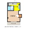 ハイツエクセルA棟 1Kの間取り