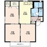 フォーレス・パルＫ　Ｂ棟 3DKの間取り