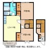 セピアコート若穂 2LDKの間取り