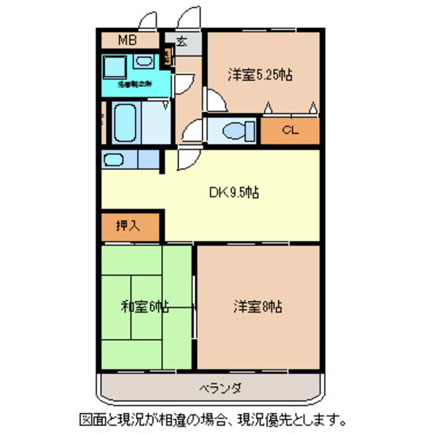 間取図 カメリアガーデン