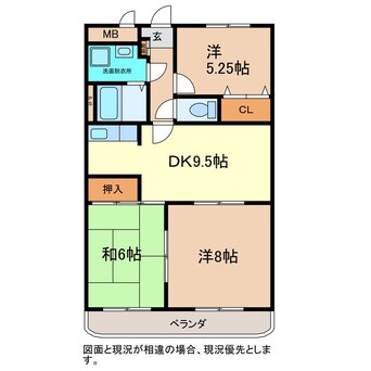 間取図 カメリアガーデン