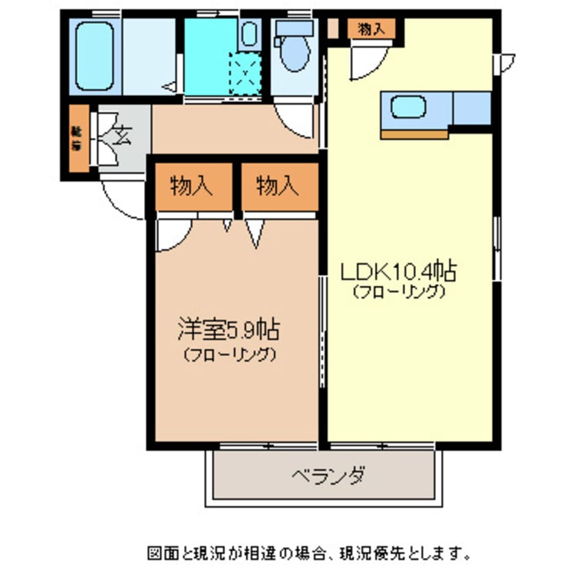 間取図 カーサまつかわＢ棟