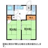 垂沢アパート（墨坂） 2Kの間取り