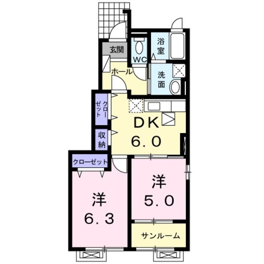 間取図 モデュロールＡ棟
