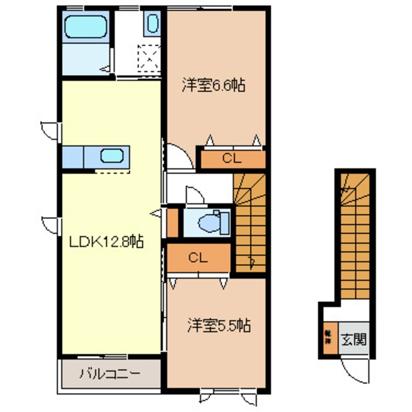 間取図 ヴィラ　ウィンドＡ