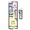 ハピネス・FV 1LDKの間取り