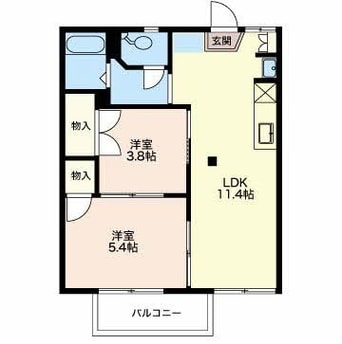 間取図 フォーブルまちI