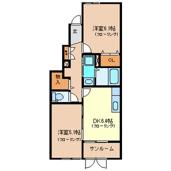 間取図 ブルースカイ