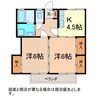 タウニィ高梨Ｂ棟 2Kの間取り