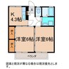 タウニィ高梨Ｂ棟 2Kの間取り