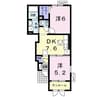 プレミアム 2DKの間取り