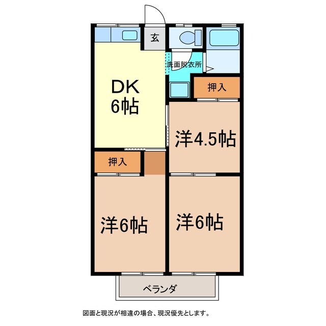 間取り図 山岸アパート