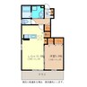 メルベーユ東中野II 1LDKの間取り