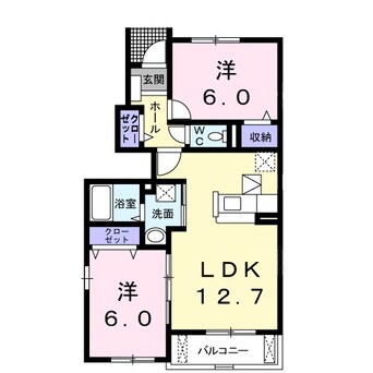 間取図 プロムナード・デーア