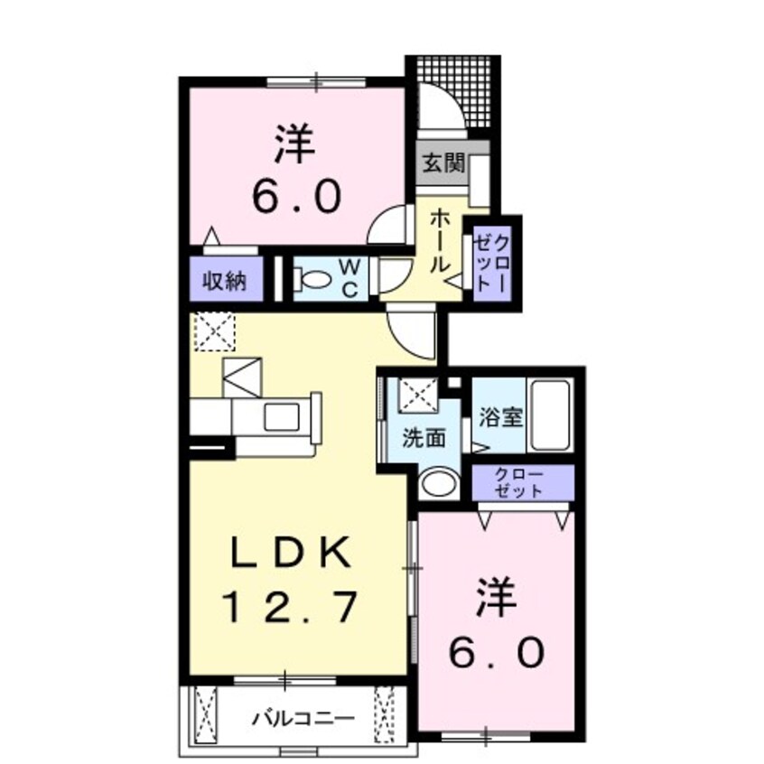 間取図 プロムナード・デーア