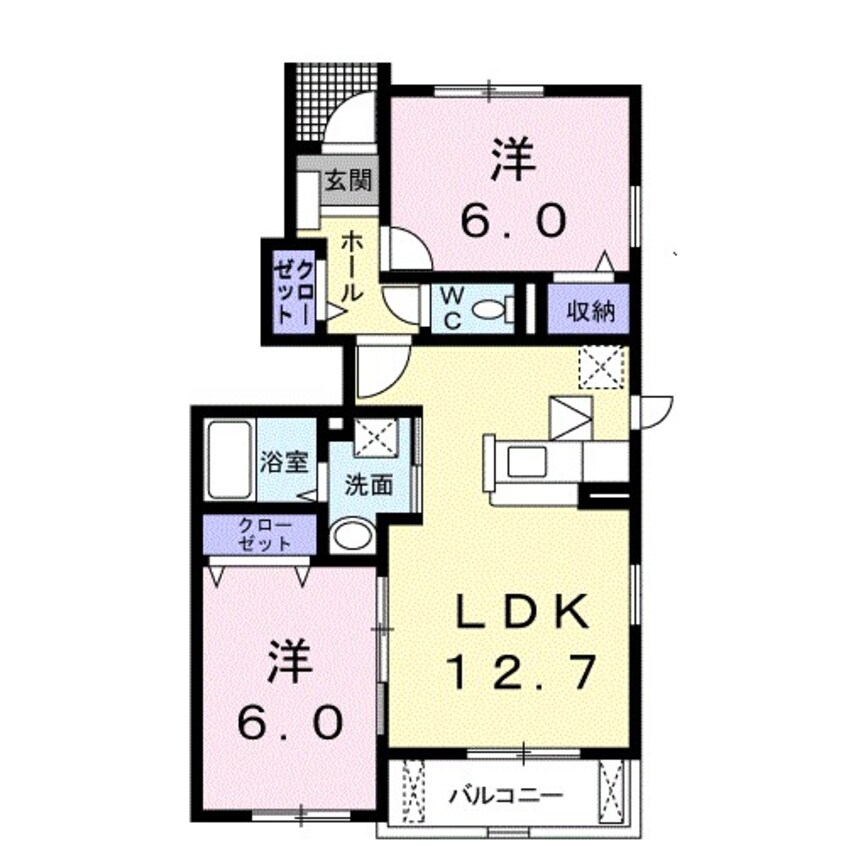 間取図 プロムナード・デーア