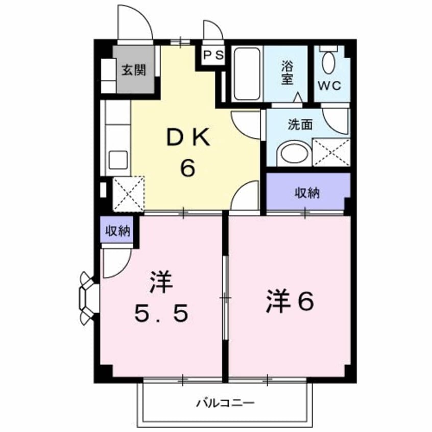 間取図 サンライズ小布施A