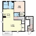 シャーメゾンまちBの間取図