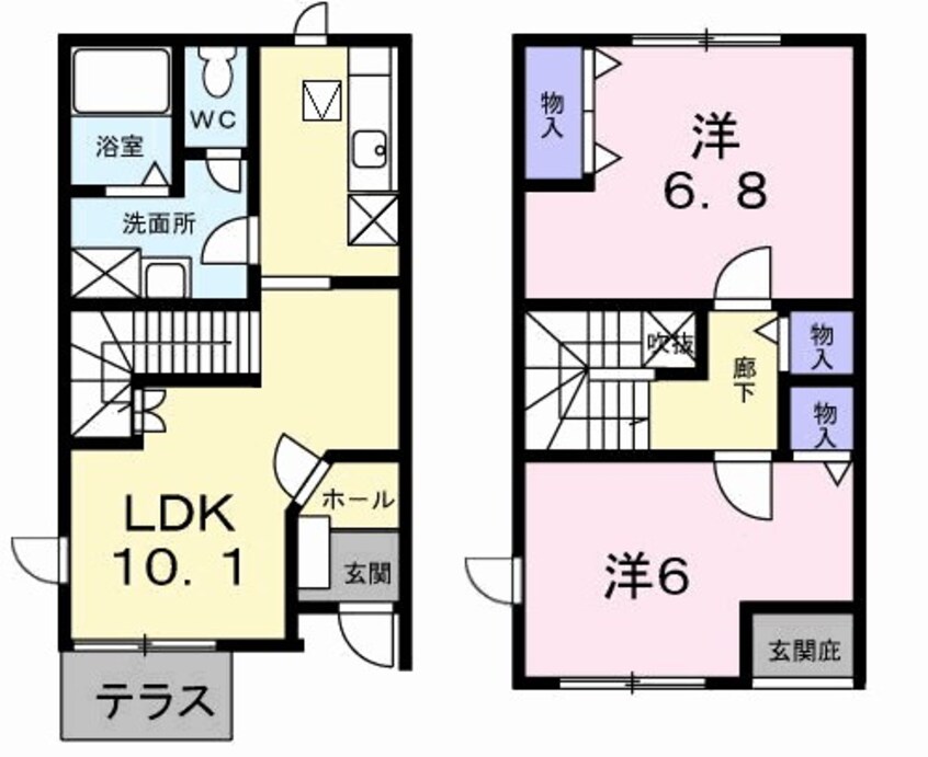 間取図 ソレーユＤ