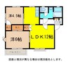 フレグランス高橋Ａ棟 2LDKの間取り