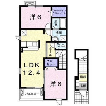 間取図 エスポワールＢ