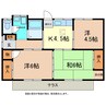 中島平屋8-24 3Kの間取り