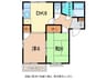 エステート西条Ｄ棟 2DKの間取り