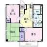ソレアードA棟 3DKの間取り