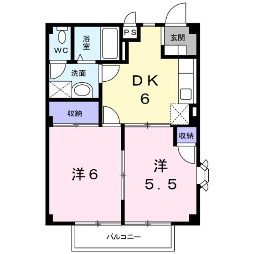 間取図 ドメスティックA棟