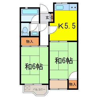 間取図 なかの第一コーポラス