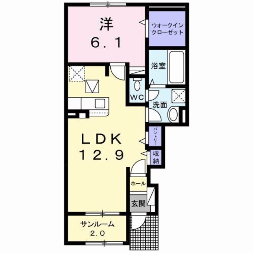 間取図 カーサ　マールム