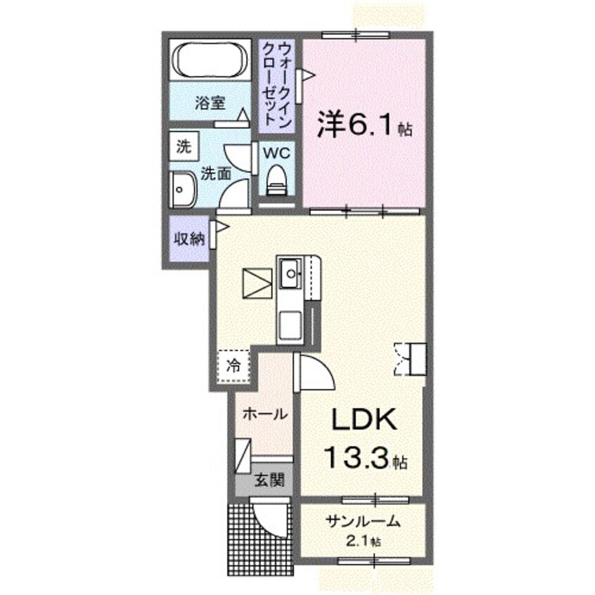 間取図 アレーズA棟