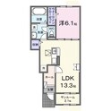 アレーズB棟の間取図