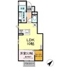 トリシア小山E 1LDKの間取り