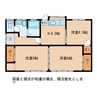 コーポ弥栄　弥栄 3DKの間取り