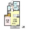 ハウライト 1LDKの間取り