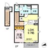 ハウライト 1LDKの間取り
