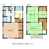 吉谷アパート　メゾネット 3SKの間取り