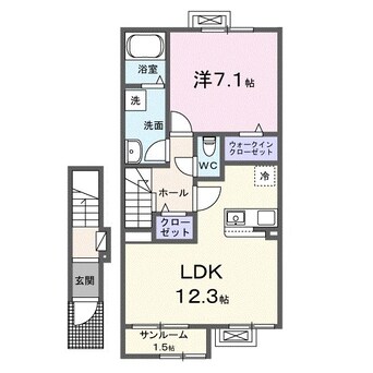 間取図 アムール・K