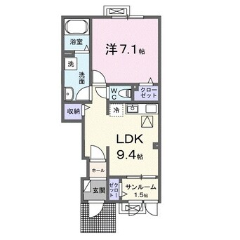 間取図 アムール・K