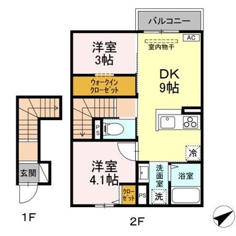 間取図 シャルール西