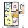 メゾン春陽 2LDKの間取り
