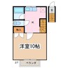 CASAまさきB 1Kの間取り
